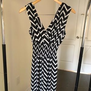 Black & White Striped Romper